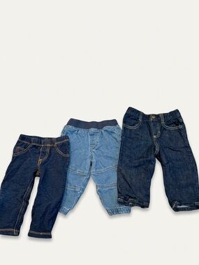 Bundle of 3 baby boy 12 Months jeans denim